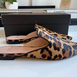 NWT JCrew Slides in Calf Hair Size 6